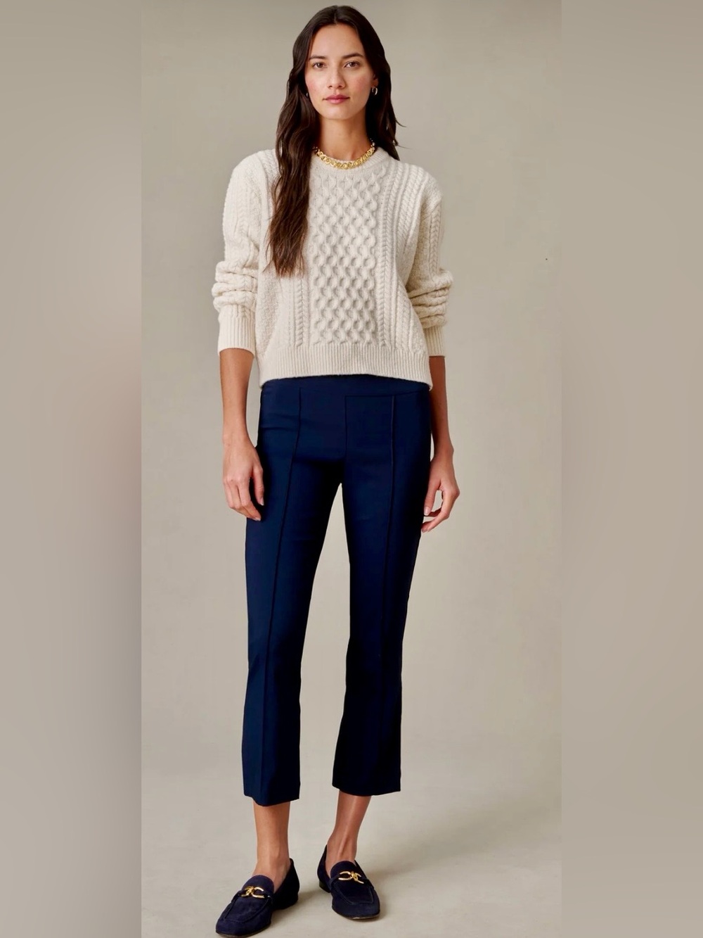 J. McLaughlin Ivy Pant Capri Winter Navy 2